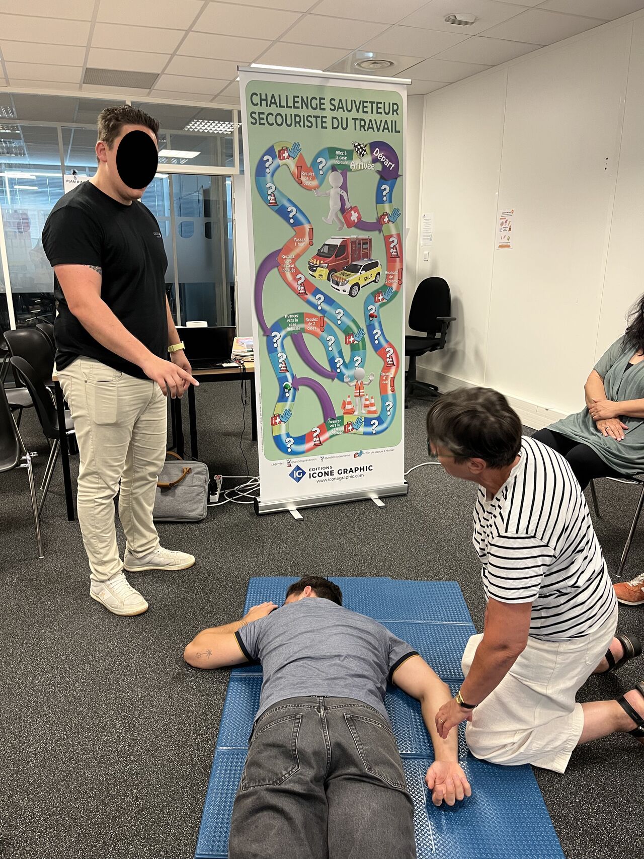 Jeu secourisme icone graphic Leones Formation Maxence